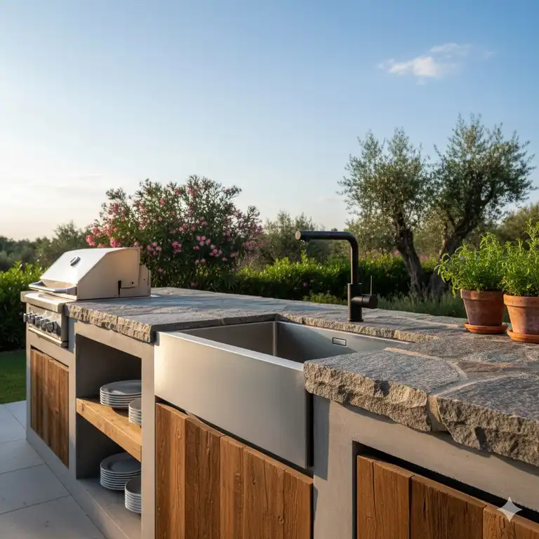 7 Außenküche Spüle mit Wasserhahn – Perfekte Outdoor-Lösung 2025