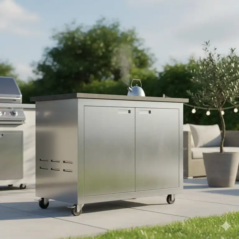 Der ideale Schrank Außenküche Edelstahl – wetterfest, langlebig und modular