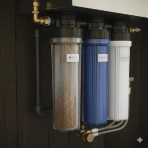 Detailansicht: Sedimentfilter zur Vorreinigung: wasserfilter außenküche kaufen