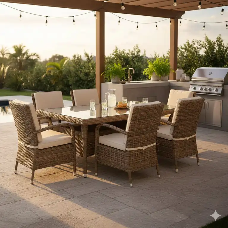 Esstisch Set Außenküche Rattan: Die 7 Besten für 2025 – Unglaublich!