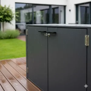 Wetterfeste aufbewahrung schrank außenküche mit hoher Stabilität und Dichtigkeit.