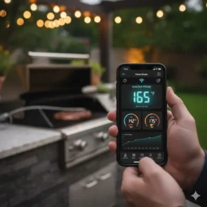 Smartphone App zur Überwachung des thermometer grill außenküche