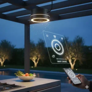 Dimmbare und witterungsbeständige smarte küchenlampe outdoor modern.