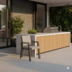 Exklusives Design der Stühle Außenküche Stapelbar für den Patio.