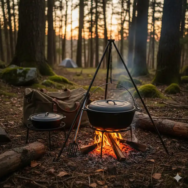 Das beste Dutch oven set outdoor kaufen für Camping und Lagerfeuer.