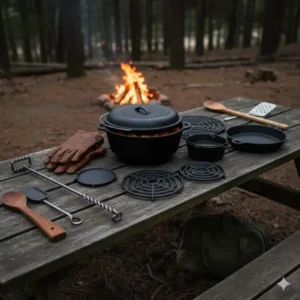 Komplettes Zubehör Dutch oven set outdoor kaufen für die Outdoorküche.