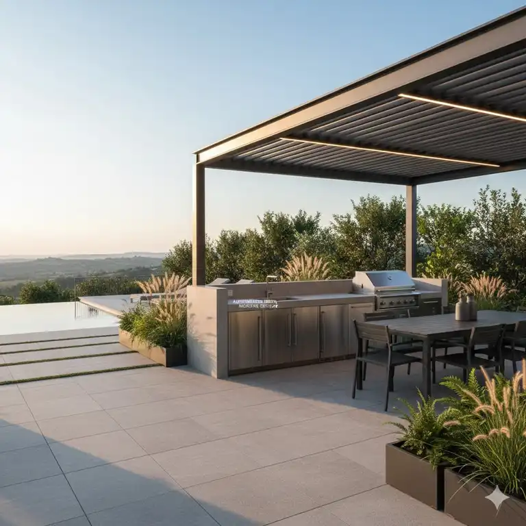 11 Exklusive Außenküche Ideen Modern Design für Ihren Garten 2026