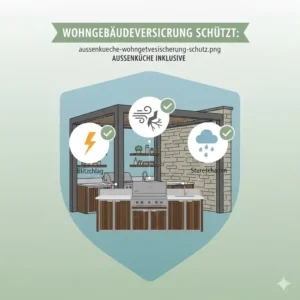Details zur Gebäudeversicherung und hilfreiche außenküche versicherung tipps bei Festverbau.
