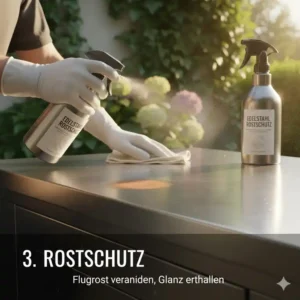 Wichtige außenküche pflege tipps edelstahl zum Schutz vor Flugrost im Außenbereich.