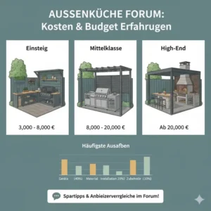 Eine detaillierte Kostenaufstellung für verschiedene Modelle aus dem außenküche erfahrungen forum.