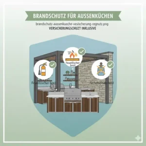 Sicherheit am Grill: außenküche versicherung tipps für den richtigen Brandschutz.