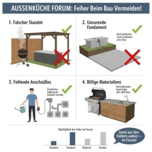 Häufige Fehler beim Bau einer Außenküche, analysiert im außenküche erfahrungen forum.