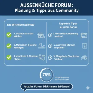 Eine praktische Planungs-Checkliste unterstützt durch Tipps aus dem außenküche erfahrungen forum.