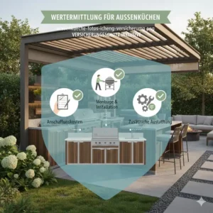 Wertermittlung der Outdoorküche basierend auf unseren außenküche versicherung tipps.