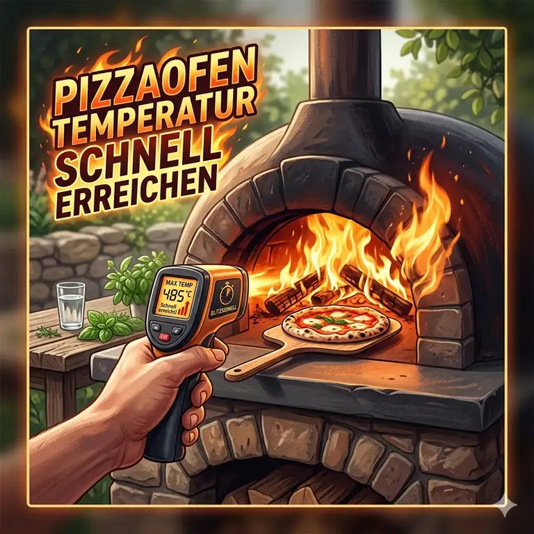 Tipps wie Sie im Pizzaofen Temperatur schnell erreichen für die perfekte Pizza.
