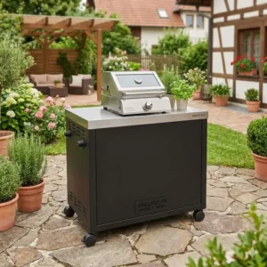 Das Basis-Modul der grillstation modular erweiterbar in Schwarz.