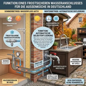 Schritt-für-Schritt Anleitung zur Montage einer frostsicheren Zapfstelle für den wasseranschluss außenküche ohne frost.