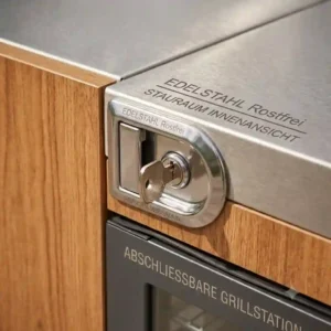 Illustration 4 of a stainless steel outdoor küchenschrank abschließbar with tools.