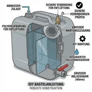A DIY setup for building and installing your own abwassertank außenküche