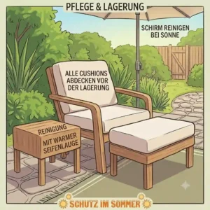 Washing outdoor möbel pflegeleicht gently with warm soapy water and sponge